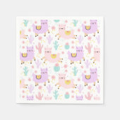 Alpaca/Llama Serviette (Vorderseite)