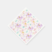 Alpaca/Llama Serviette (Ecke)