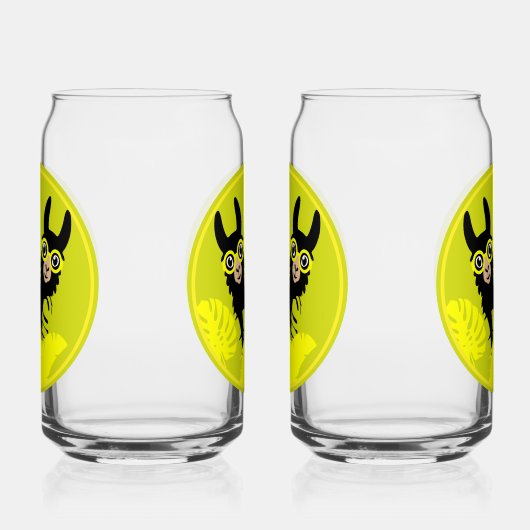 Alpaca llama Twins Dosenglas (Rechts)