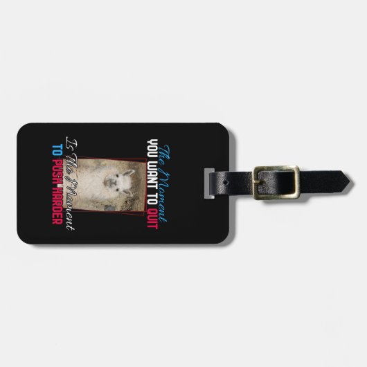 Alpaca Llama - Verstärkung der Anstrengungen Gepäckanhänger (Vorderseite horizontal)