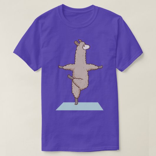 Alpaca Llama Yoga Sport Funny Gymnastik Gymnastik T-Shirt (Design vorne)