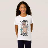 Alpaca love music T-Shirt (Vorne ganz)