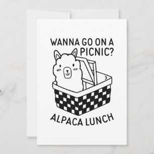 Alpaca Lunch Dankeskarte