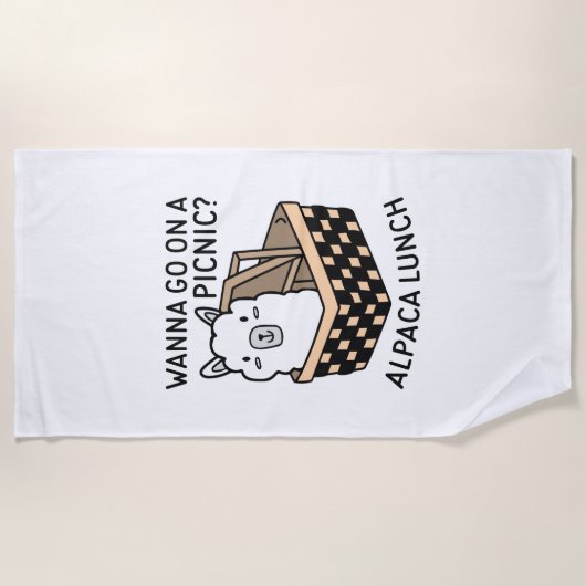 Alpaca Lunch Strandtuch (Vorderseite)