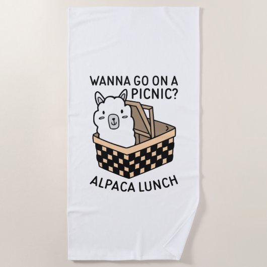Alpaca Lunch Strandtuch (Vorderseite)