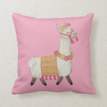 Alpaca lustige helle Kinderzimmer Kissen
