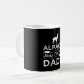 Alpaca macht die besten Vater... Kaffeetasse (Vorderseite Links)