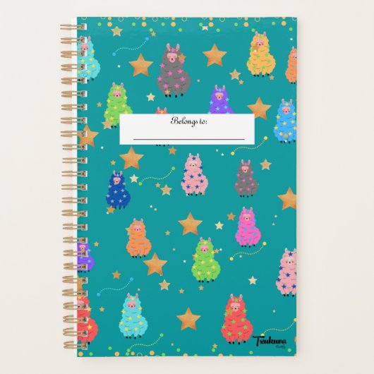 Alpaca Magical Weekly Planner Planer (Vorderseite)