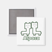 Alpaca Magnet (Vorderseite/Rückseite)