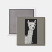 Alpaca Magnet (Vorderseite/Rückseite)