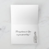 Alpaca Mama Happy Mothers Day Card Karte (Innenseite)