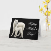 Alpaca Mama Happy Mothers Day Card Karte (Gelbe Blume)