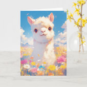 Alpaca Meadow Moments Karte (Gelbe Blume)