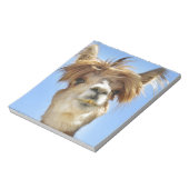 Alpaca mit Crazy Hair Notizblock (Rotiert)