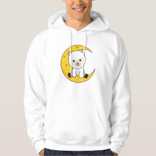 Alpaca Moon Gute Nacht billige Zahl süße Tiere Hoodie