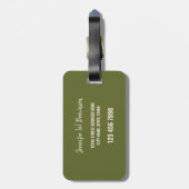 Alpaca My Bags Custom Gepäckanhänger (Rückseite vertikal)