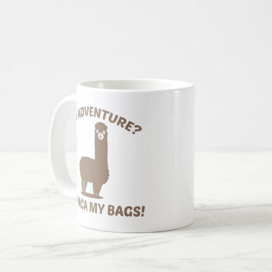 Alpaca My Bags Kaffeetasse (Vorderseite Links)