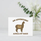 Alpaca My Bags Postkarte (Stehend Vorderseite)