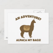Alpaca My Bags Postkarte (Vorne/Hinten)