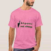 Alpaca, nicht Schafe! T-Shirt (Vorderseite)