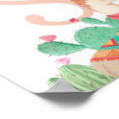 Alpaca Nursery Wall Art. Llama Kids Name & Initial Poster (Ecke)