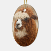 Alpaca-Ornament Keramikornament (Links)