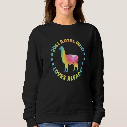 Alpaca Outfit for Llama Lovers Apparel Women & Gir Sweatshirt (Vorderseite)