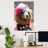 Alpaca, Pachacoto, Cordillera Blanca, Ancash Poster (Heimbüro)