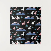 Alpaca Paradies Wandteppich (Vorderseite)