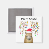 Alpaca Party Animal Magnet (Vorderseite/Rückseite)