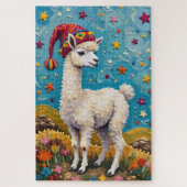 Alpaca Peruvian Christmas Tassel Hat Puzzle (Vertikal)