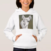 Alpaca Portrait 2 Hoodie (Vorderseite)