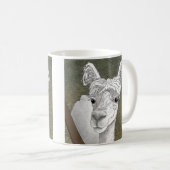 Alpaca Portrait 2 Kaffeetasse (VorderseiteRechts)