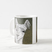 Alpaca Portrait 2 Kaffeetasse (Vorderseite Links)
