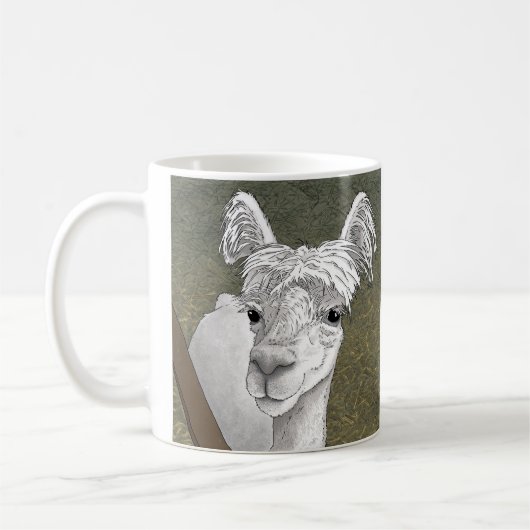 Alpaca Portrait 2 Kaffeetasse (Links)