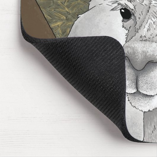 Alpaca Portrait 2 Mousepad (Ecke)