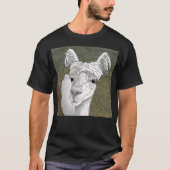 Alpaca Portrait 2 T-Shirt (Vorderseite)