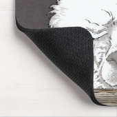 Alpaca Portrait Mousepad (Ecke)