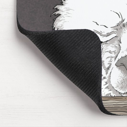 Alpaca Portrait Mousepad (Ecke)
