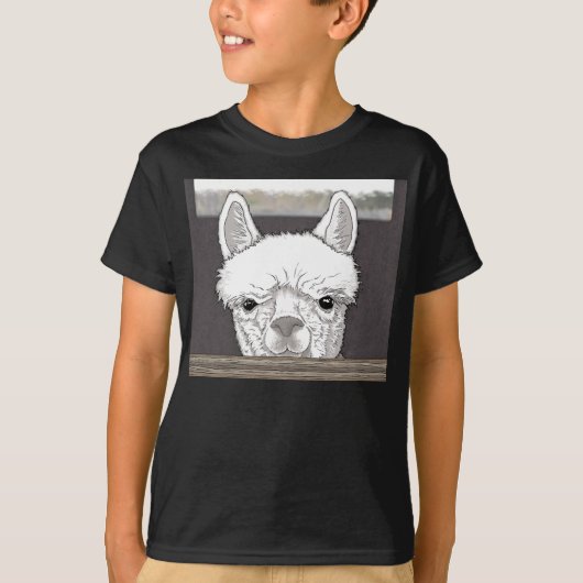 Alpaca Portrait T-Shirt (Vorderseite)