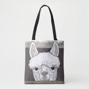 Alpaca Portrait Tasche