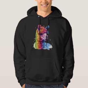 Alpaca Rainbow Frische Pasta machen Hoodie