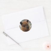 Alpaca Runder Aufkleber (Umschlag)
