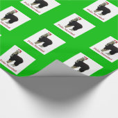 Alpaca Santa Geschenkpapier (Ecke)