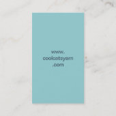 Alpaca-Schafgarne aus Strickfaser Visitenkarte (Rückseite)