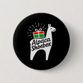 Alpaca Scute Ss Cute Ssbox Christmas Child Giving Button (Vorderseite)