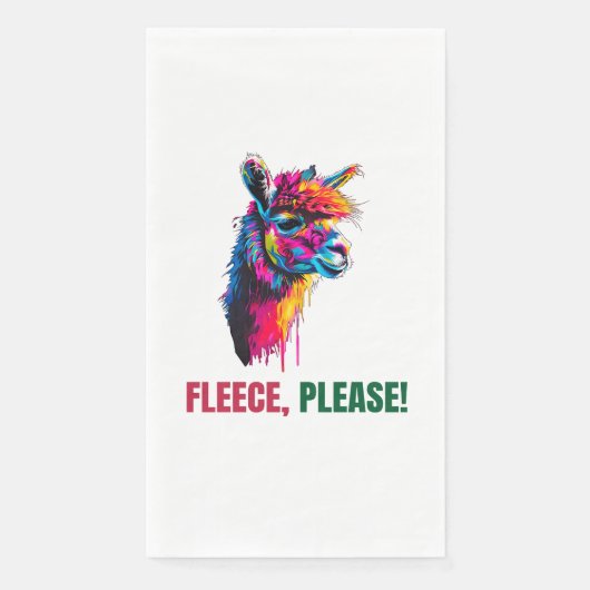 Alpaca Serviette (Vorderseite)