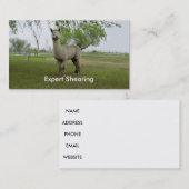 Alpaca Shear Visitenkarte (Vorne/Hinten)