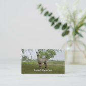 Alpaca Shear Visitenkarte (Stehend Vorderseite)