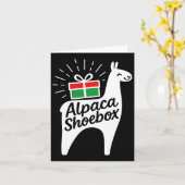 Alpaca Shoebox Weihnachtskind geben Karte (Gelbe Blume)